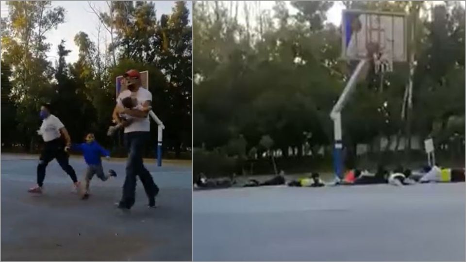 Momentos de pánico vivieron niños y adultos que se encontraban en el Parque Xochipilli. Foto: Captura de pantalla