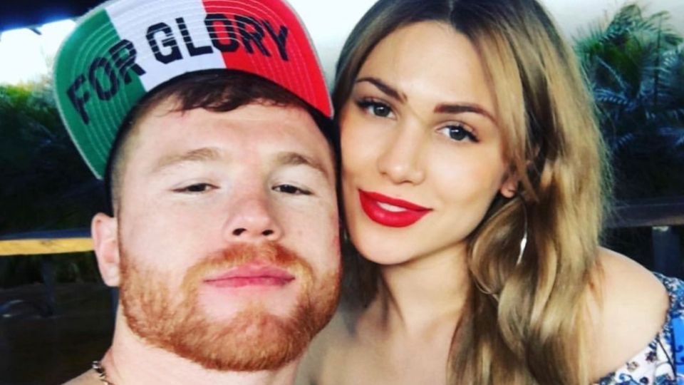 Canelo dejo ver que sigue muy enamorado de su esposa. Foto: Instgaram