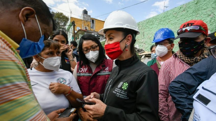 Claudia Sheinbaum asegura que se van a entregar casas a familias afectadas por explosión en Miguel Hidalgo