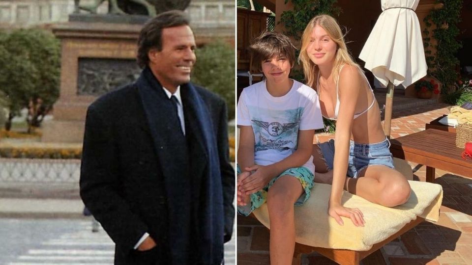 Julio Iglesias y dos de sus hijos. Fuente: Instagram Cristina Iglesias