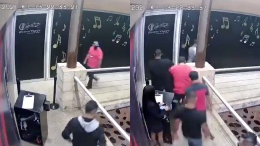 Cancún: Captan el MOMENTO EXACTO en que comando levanta a un hombre en bar | VIDEO