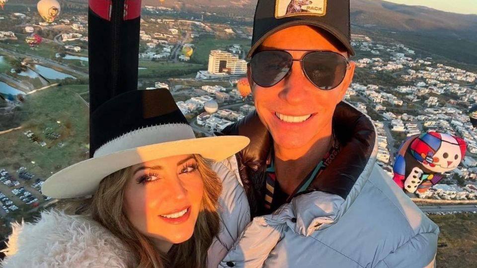 Andrea y Erik compartieron un mágico momento en el Festival del Globo. Foto: Instagram