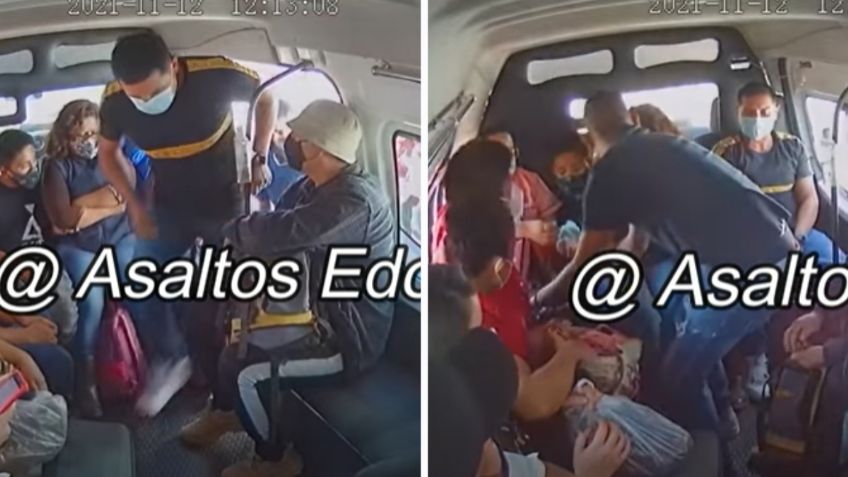 Terror psicológico en Ecatepec, asaltan combi sin estar armados: "Ya se la saben" | VIDEO