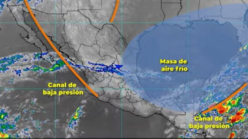 Frente Frío 9: Estos son los estados que tendrán bajas temperaturas, fuertes rachas de viento y lluvias