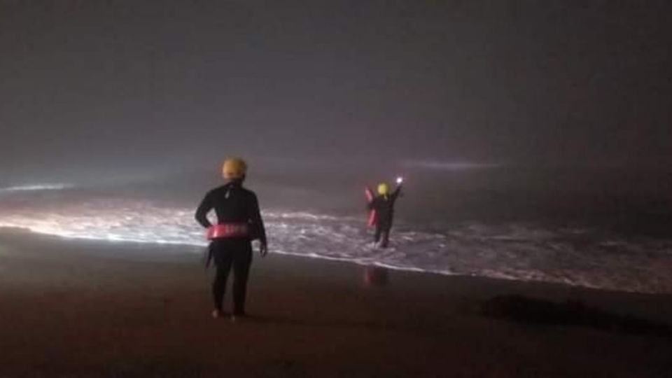 Elementos de rescate acuático no encontraron a ninguna persona del lado mexicano. Foto: Especial