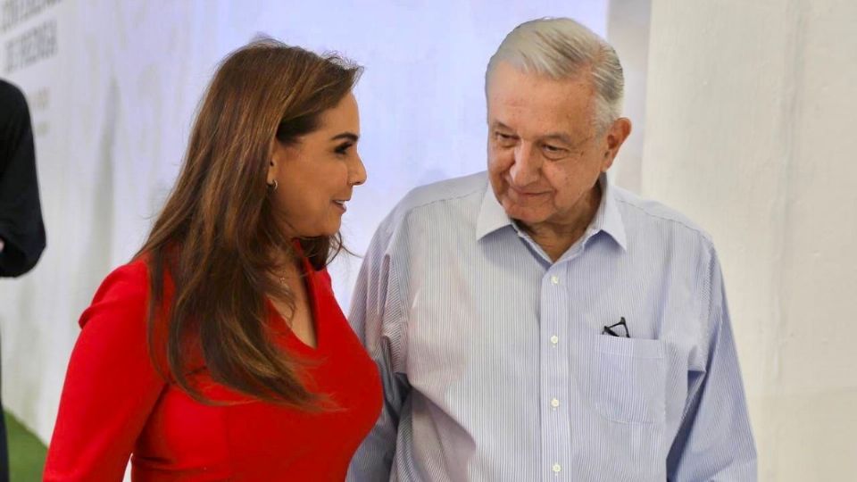 La alcaldesa Mara Lezama se reunió con el presidente Andrés Manuel López Obrador. Foto: Especial