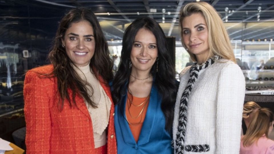 ORGULLOSAS. Alessandra Rojo de la Vega, Beatriz Gasca y Marion Lanz-Duret, mujeres inspiradoras. Foto: JDS Agencias