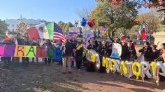 Paisanos reciben a AMLO con mariachis a las afueras de la Casa Blanca: VIDEO