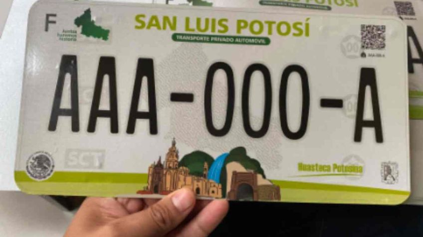 Placas de circulación en San Luis Potosí ya son gratuitas para estos vehículos