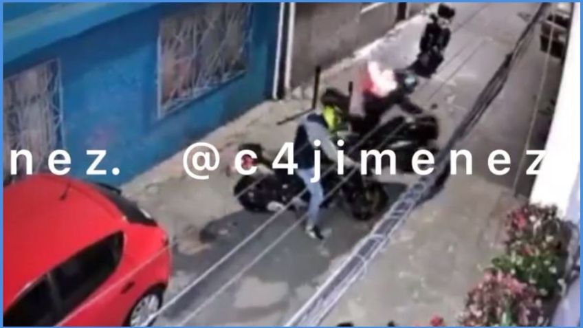 CDMX: así se robó una moto un falso repartidor de comida en Iztacalco