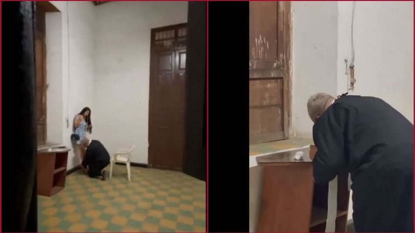 ¡Santo Dios! Captan a supuesto sacerdote inhalando cocaína y teniendo relaciones sexuales | VIDEO