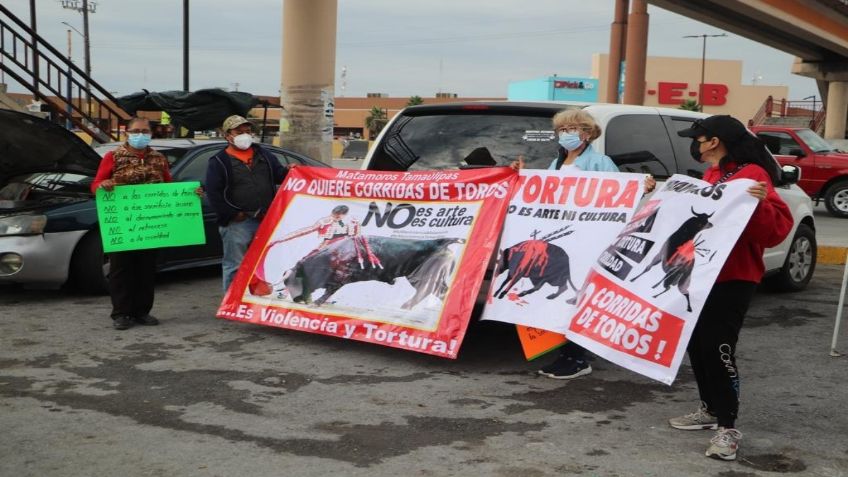 Corrida de toros en Matamoros desata manifestaciones por crueldad animal