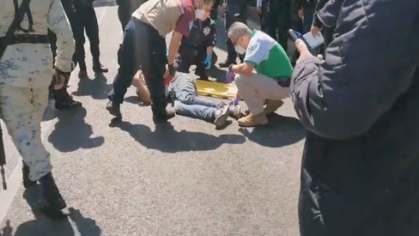 Un hombre se arrojó desde las vías de la Línea 4 del Metro y cayó sobre Congreso de la Unión