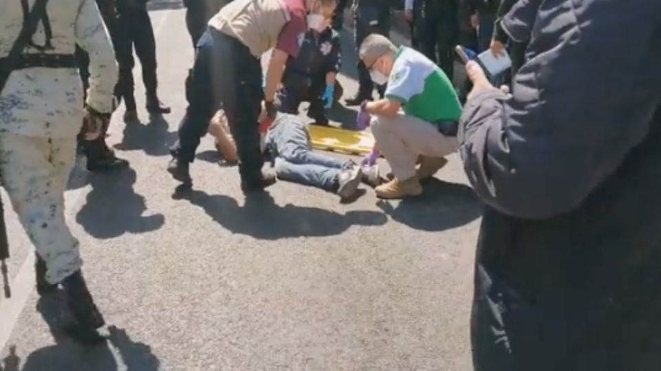 La persona recibió atención por parte de las autoridades de salud. Foto: Captura de pantalla