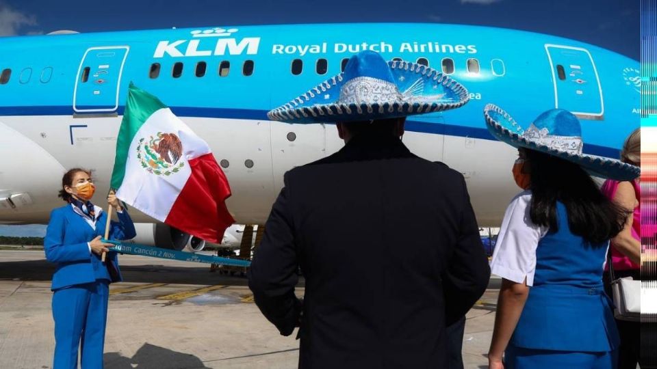 Aterrizan a Cancún vuelos de KLM desde Ámsterdam (Foto: Especial)