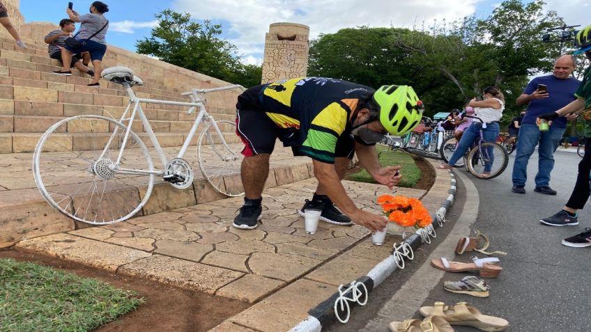 3 mil 663 personas que han muerto en accidentes viales son homenajeadas en Yucatán