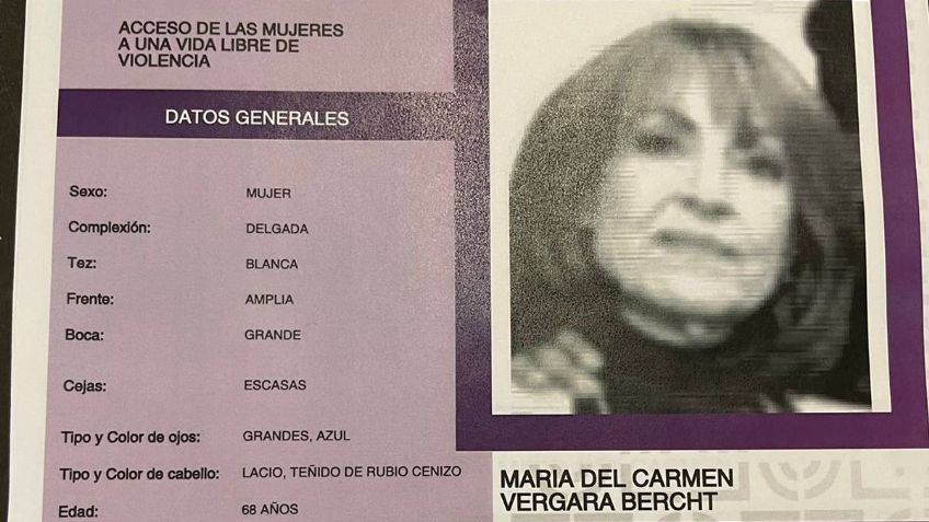 Ayuda a Maria del Carmen Bercht a volver a casa; se extravió en San Jerónimo el 20 de noviembre