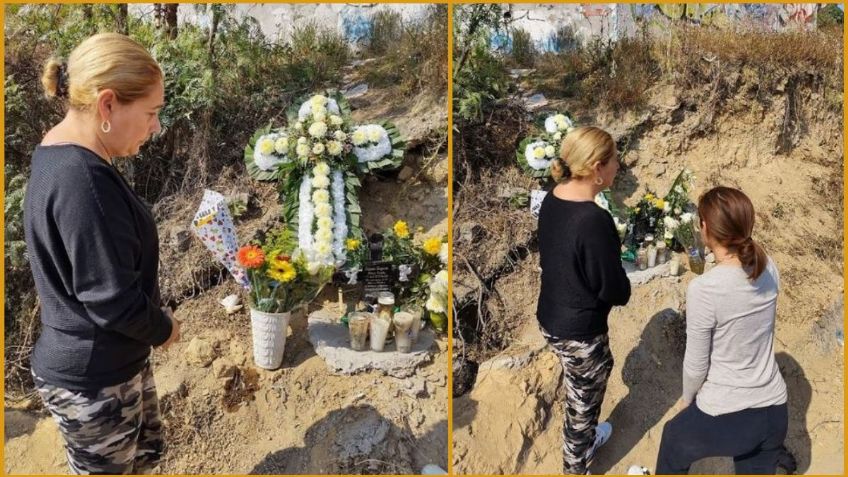 Madre de Octavio Ocaña vuelve a donde murió "Benito" a casi un mes de su muerte | FOTOS