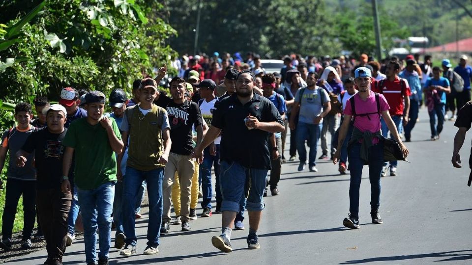 Imagen de archivo de la Caravana Migrante. Foto: AFP