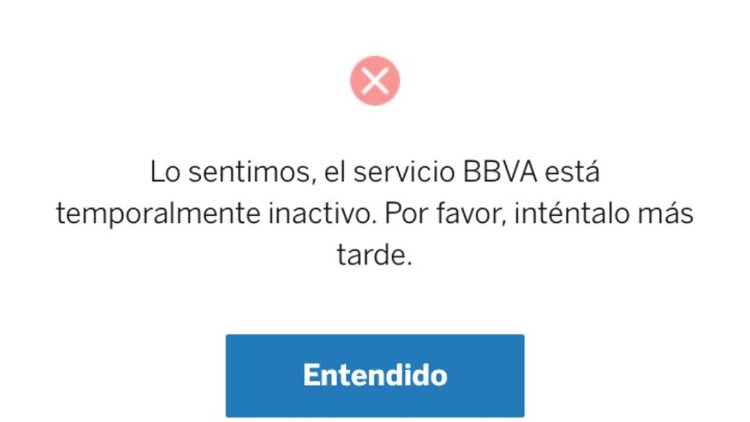 BBVA confirma fallas en la aplicación del banco; usuarios se quejan en redes sociales