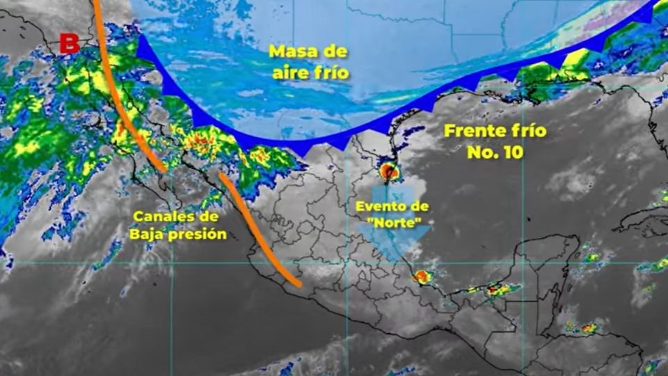 Pronóstico del clima para el 22 de noviembre (Foto: Twitter Conagua)