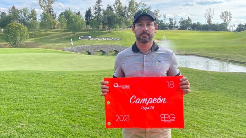 Martín Hoyos logra el triunfo en la etapa 15 del ranking profesional de golf en Aguascalientes