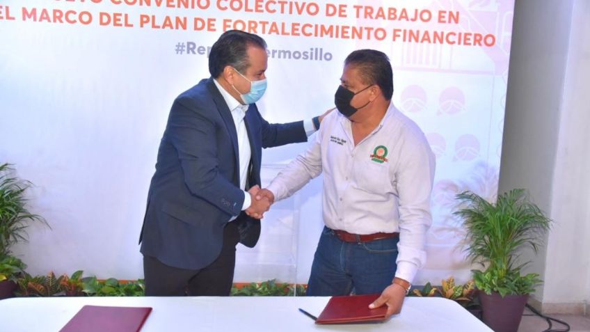 Ayuntamiento de Hermosillo y sindicato de trabajadores firman nuevo contrato