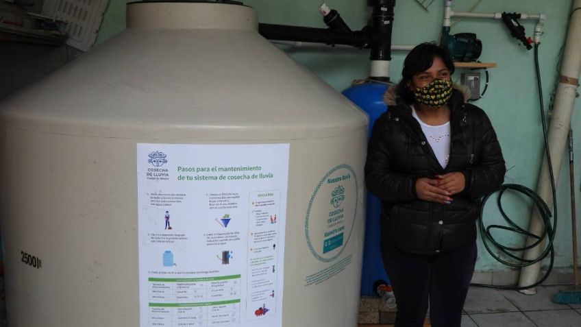 5 mil vecinos de Iztapalapa serán beneficiados con sistema de recolección de agua de lluvia