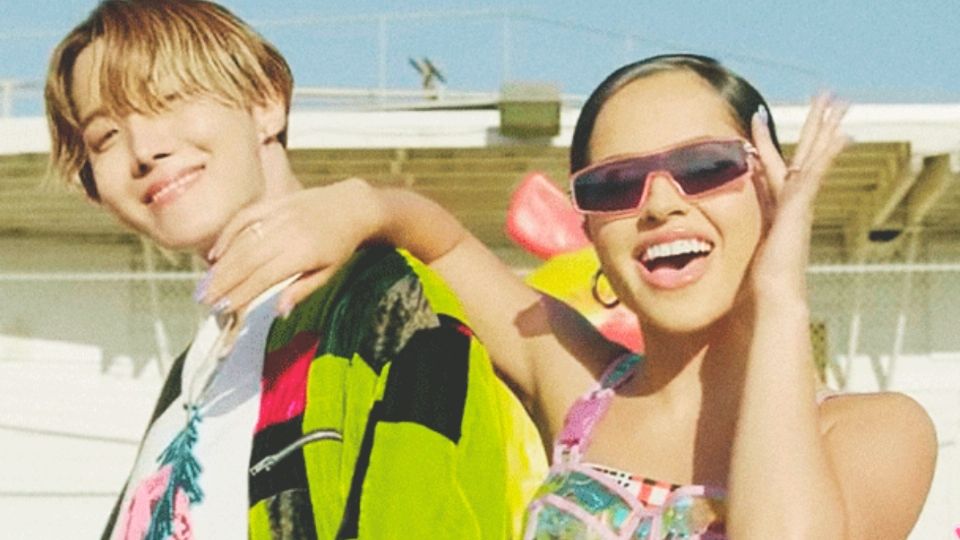 Becky G demostró que tiene una amistad con J-Hope Foto: Especial