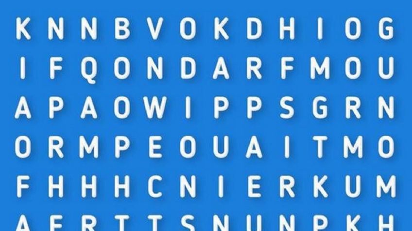 Reto visual: Ubica la palabra oculta en menos de 10 segundos; sólo el 1% lo logra