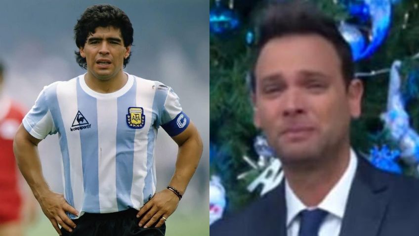 #TBT Entre lágrimas, querido conductor de VLA reportó muerte de Diego Armando Maradona