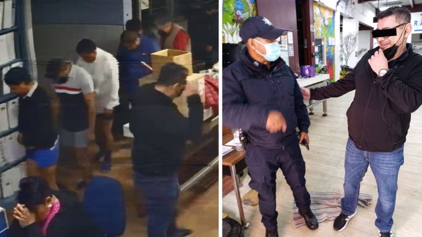 EDOMEX: Ladrones asaltan empresa, desnudan a empleados y engañan a policías para huir | VIDEO