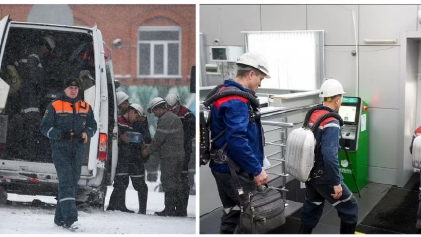 35 trabajadores atrapados tras explosión en una mina de Siberia | FOTOS