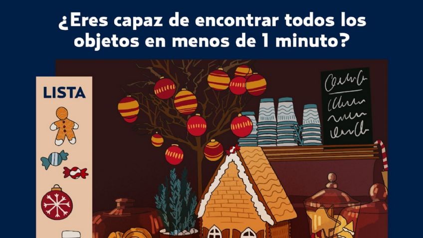 Reto visual: Encuentra los objetos navideños en menos de un minuto