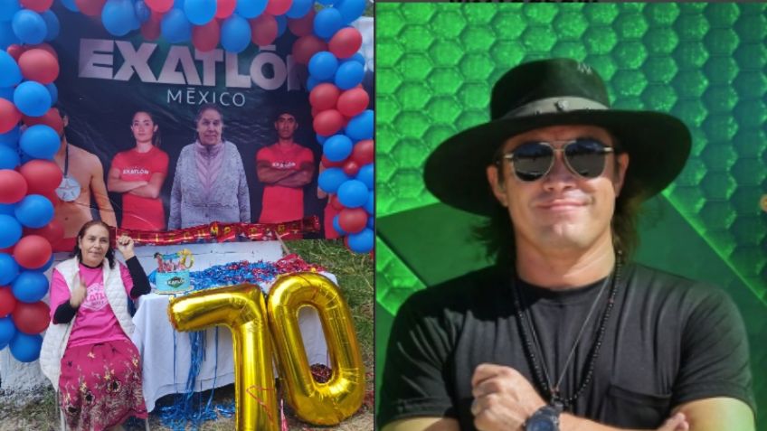 Cumpleaños colosal, abuelita de 70 años celebra al estilo de Exatlón México