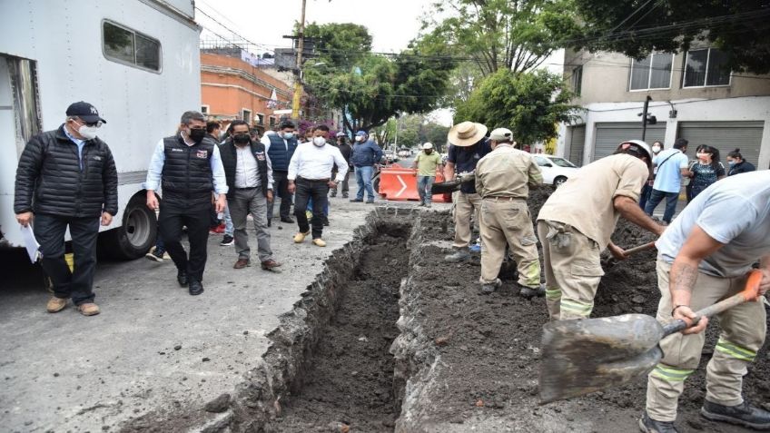 Miguel Hidalgo cambia red de drenaje en la colonia Tlaxpana