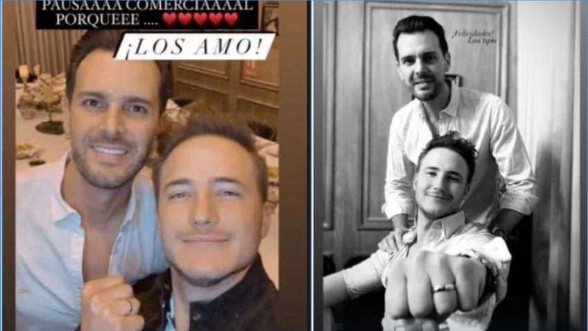 Hijo de René Strickler se compromete con su novio; así le pidió matrimonio en una fiesta