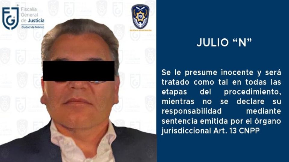 Julio 'N' fue arrestado en punto de las 21:00 horas. Foto: Twitter