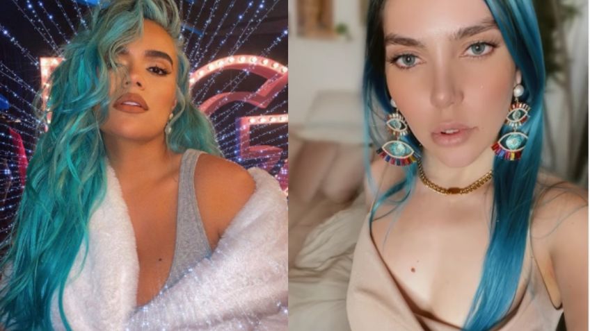 Karol G vs Frida Sofía: ¿Quién tiene la cabellera azul más bella?