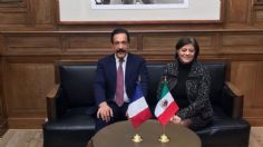 Fortalece Omar Fayad relación bilateral con embajadora de México en Francia