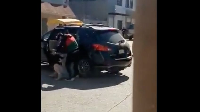 Tijuana: Secuestran a mujer a plena luz del día frente a Juzgados Civiles | VIDEO