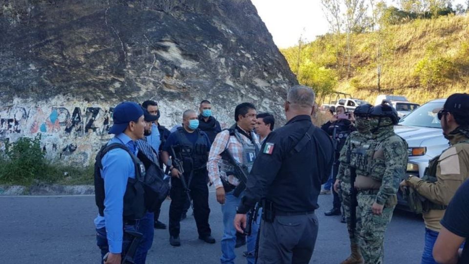 Se implementó un fuerte operativo de seguridad entre elementos estatales y federales 
(Foto: Twitter @Teoloyuquenses1)