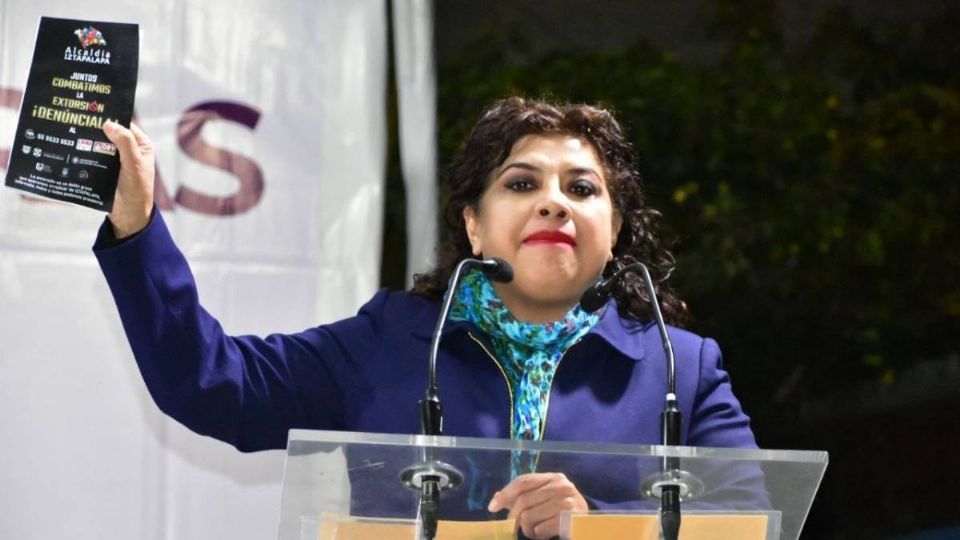 Clara Brugada inicia campaña contra la extorsión en Iztapalapa (Foto: Especial)