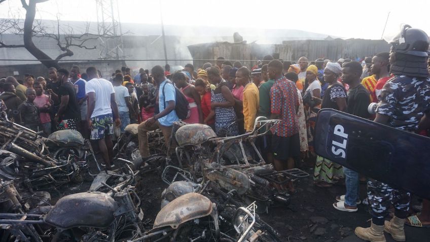 Explota camión con gasolina en Sierra Leona; se reportan 92 muertos