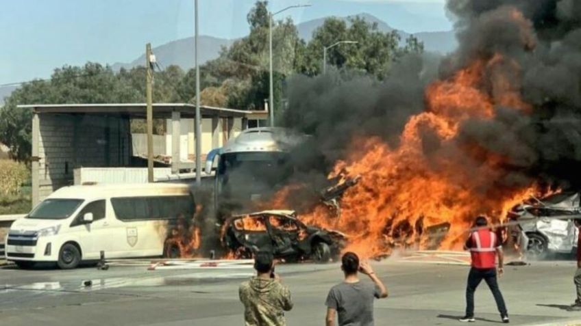 Las impactantes imágenes del choque en la carretera México-Puebla