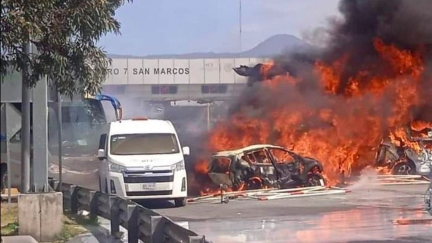 Infierno en San Marcos: lo que se sabe del choque múltiple en la carretera México-Puebla