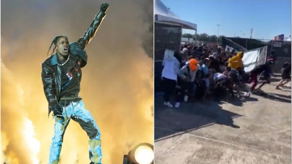 La estampida sucedió cuando Travis Scott se se encontraba en el escenario  Foto: Especial/ AP