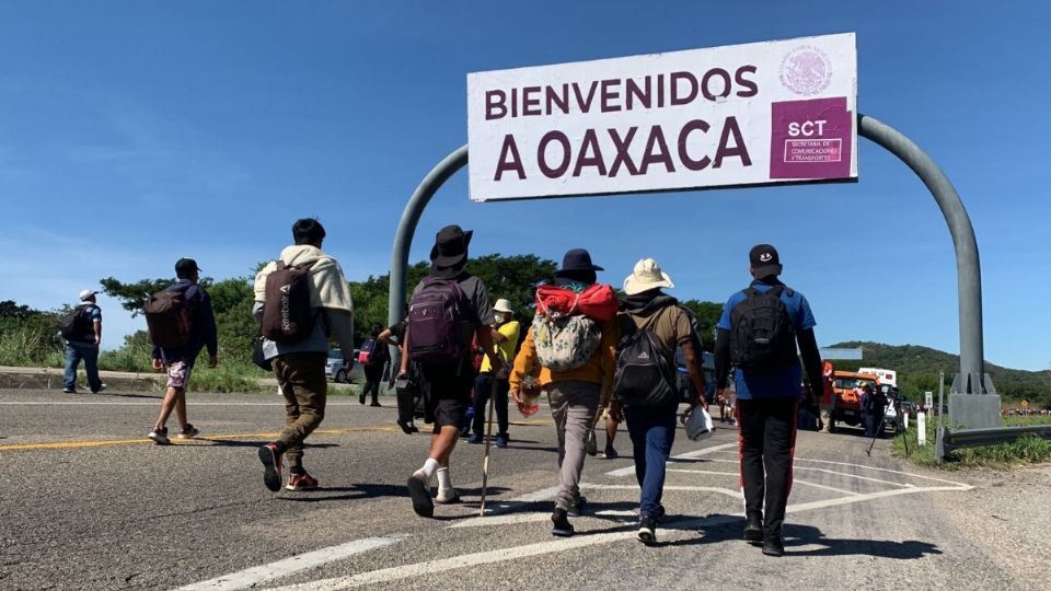 LOGRO. Luego de caminar desde Tapachula más de 300 kilómetros, la caravana dejó Chiapas este domingo. Foto: José Torres