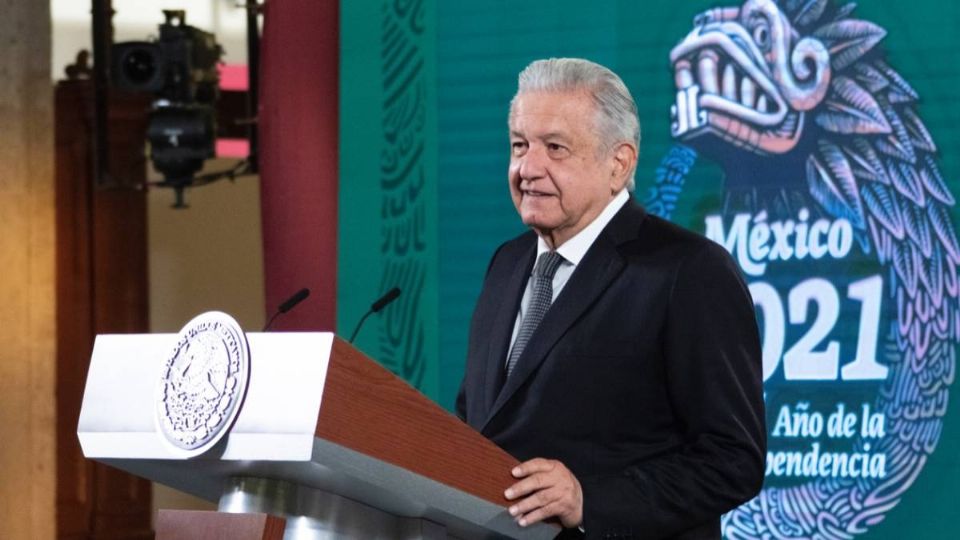 AMLO durante la conferencia de prensa Mañanera. Foto: Presidencia