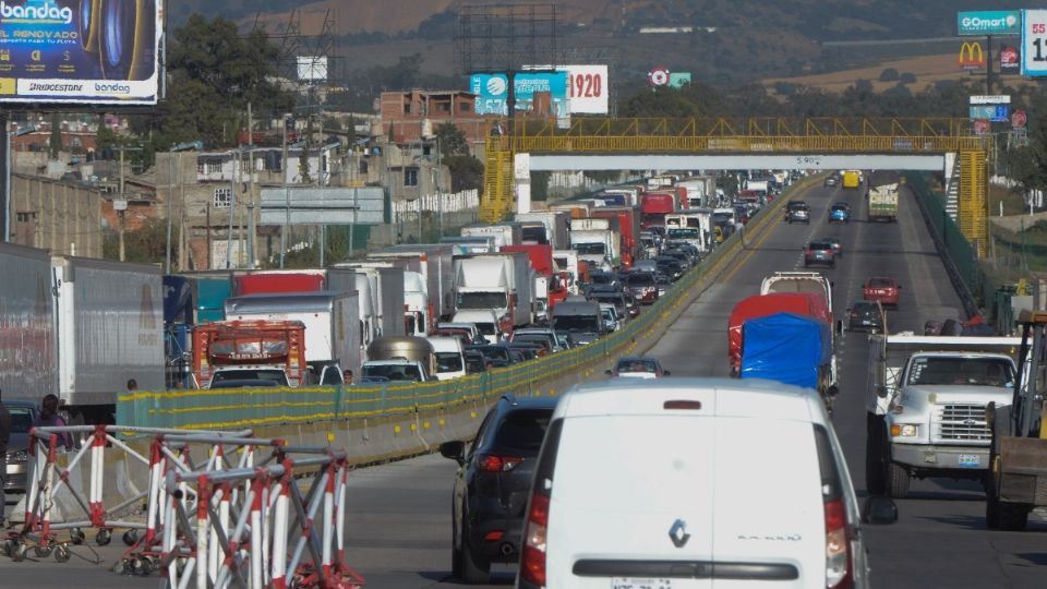 CONCURRIDA. La vialidad es una de las entradas a la CDMX y registra un gran número de vehículos cada día. Foto: Cuartoscuro